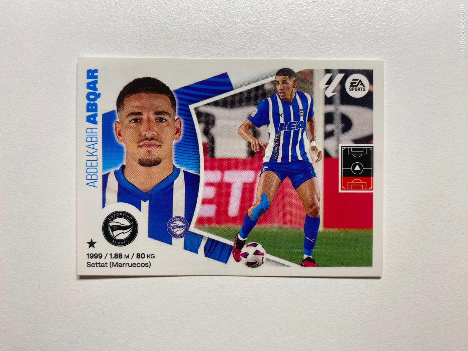 Cromos de F&uacute;tbol: N 8 ALAV&Eacute;S Abqar LIGA ESTE 24 25 &Aacute;LBUM CROMOS PANINI 2024 2025