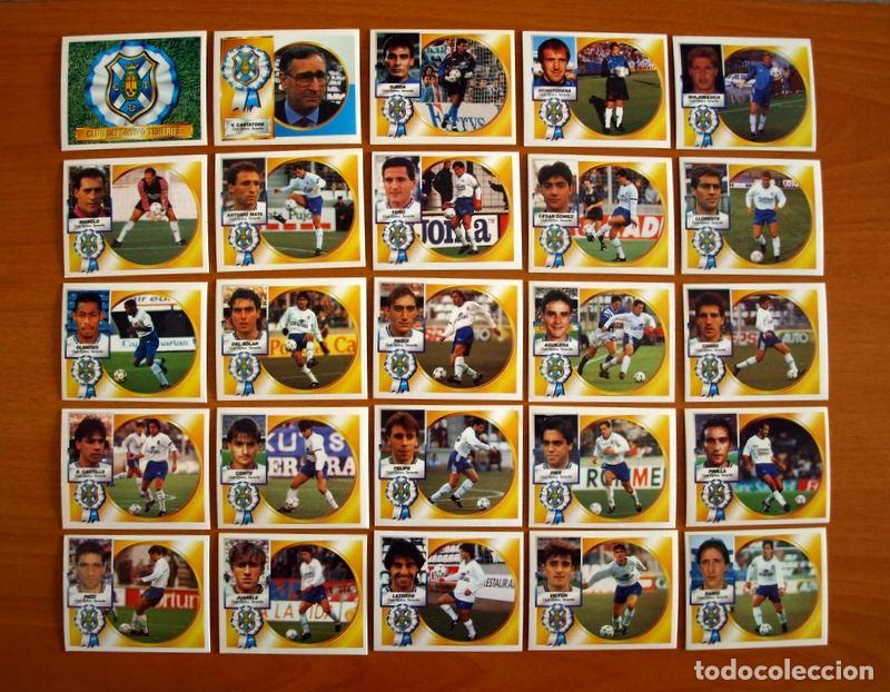 Cromos de F&uacute;tbol: Tenerife -Ediciones Este Liga 1994-1995, 94-95 -Equipo completo Lote 25 cromos, todos los publicados