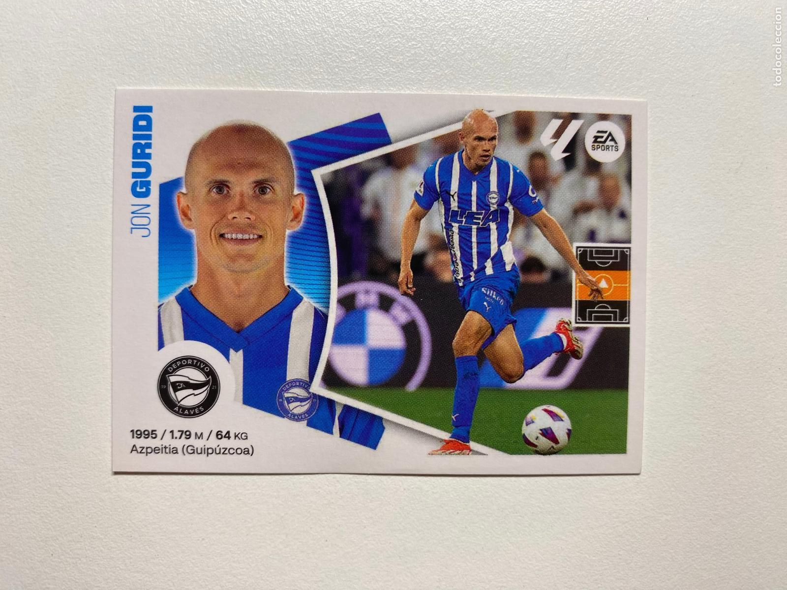 Cromos de F&uacute;tbol: N 14 ALAV&Eacute;S Guridi LIGA ESTE 24 25 &Aacute;LBUM CROMOS PANINI 2024 2025