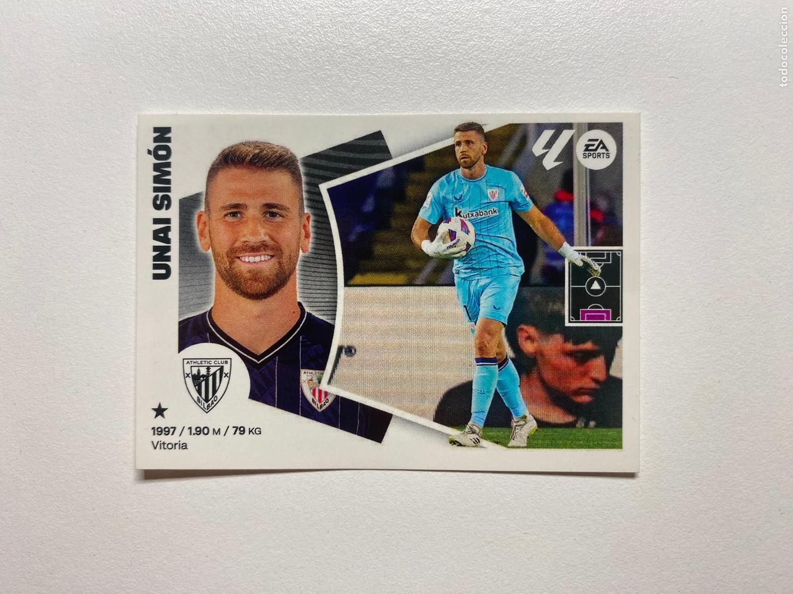 Cromos de F&uacute;tbol: N 3 ATHLETIC CLUB BILBAO Unai Sim&oacute;n LIGA ESTE 24 25 &Aacute;LBUM CROMOS PANINI 2024 2025