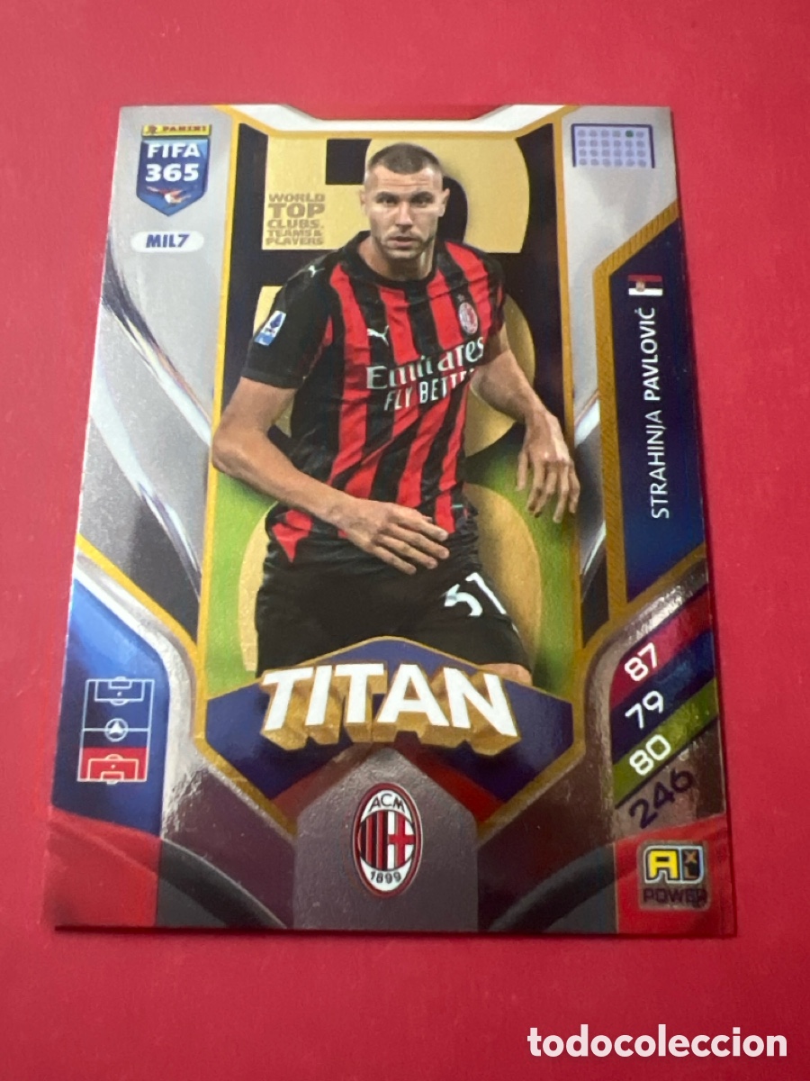 Cromos de F&uacute;tbol: C1865. ADRENALYN XL FIFA 365 2026 CARD TITAN PAVLOVIC AC MILAN # MIL7 PANINI