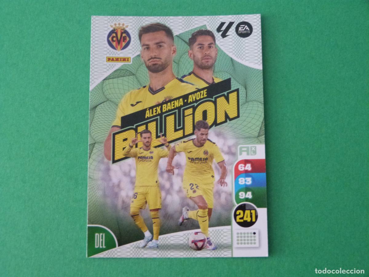 Cromos de F&uacute;tbol: TRADING CARD FUTBOL ALEX BAENA-AYOZE VILLARREAL C.F. BILLION LIGA ADRENALYN XL 2024-2025/24-25