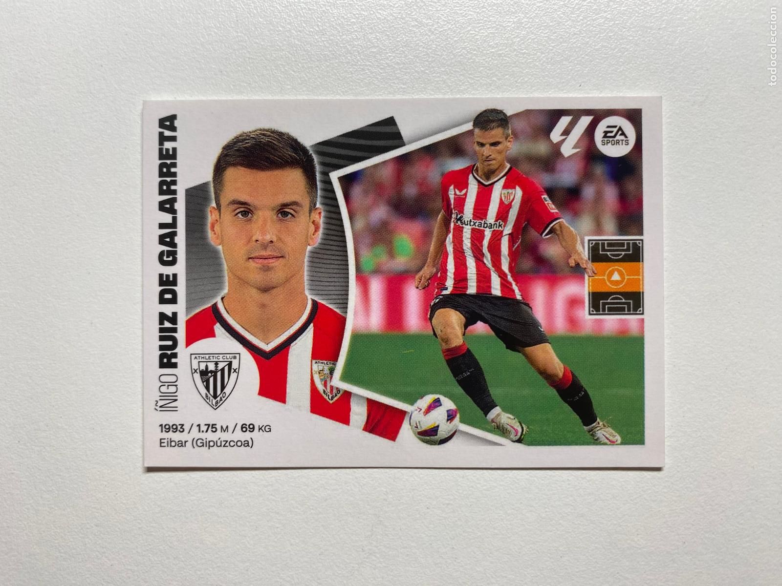 Cromos de F&uacute;tbol: N 15 ATHLETIC CLUB BILBAO Ruiz de Galarreta LIGA ESTE 24 25 &Aacute;LBUM CROMOS PANINI 2024 2025