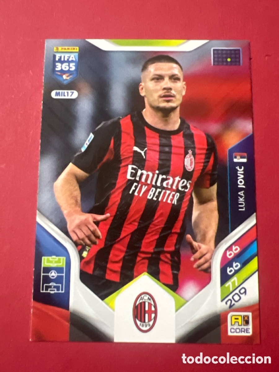 Cromos de F&uacute;tbol: C1872. N&ordm; MIL17 Luka Jovic AC Milan Adrenalyn XL FIFA 365 2026
