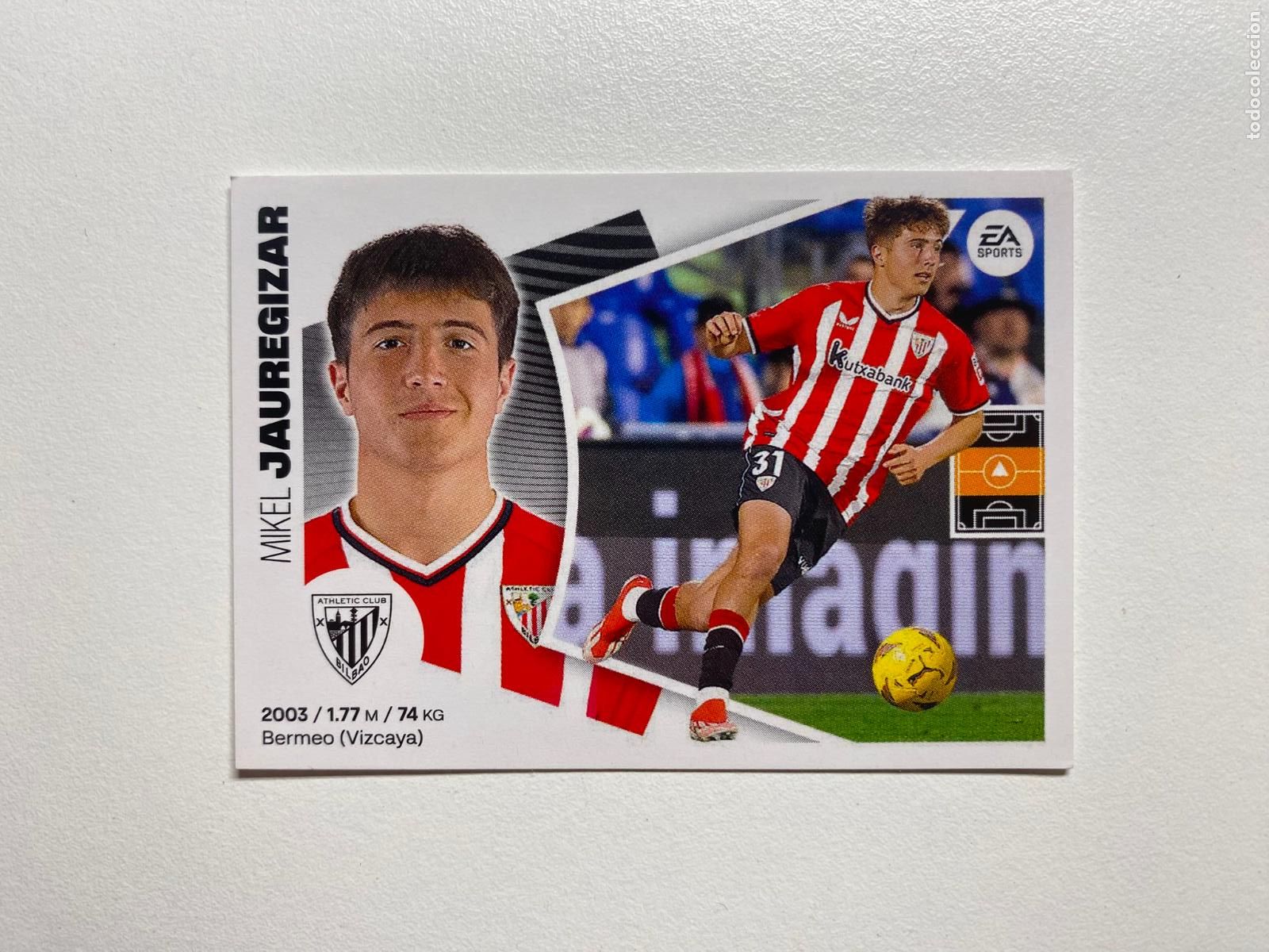 Cromos de F&uacute;tbol: N 15 BIS ATHLETIC CLUB BILBAO Jauregizar LIGA ESTE 24 25 &Aacute;LBUM CROMOS PANINI 2024 2025