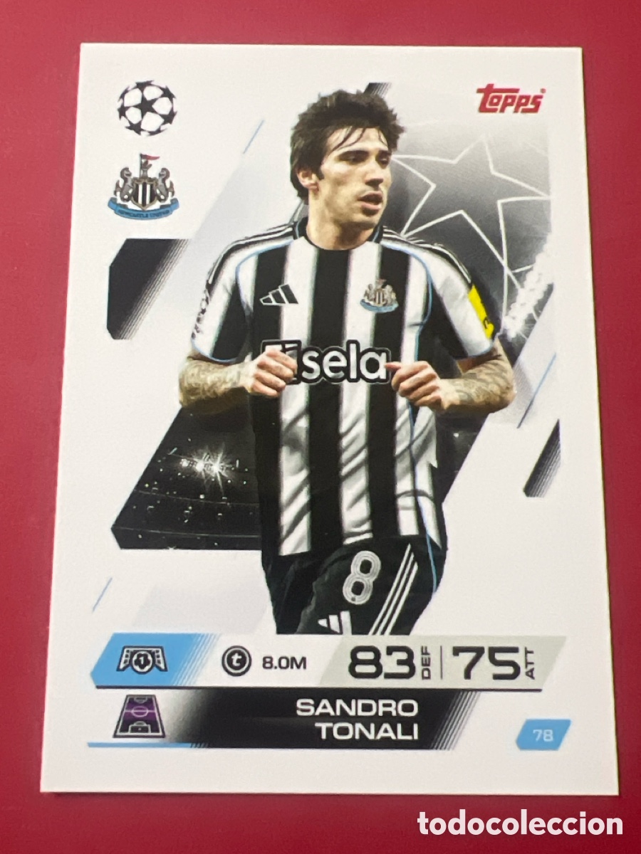 Figurine di Calcio: C1875. N&ordm; 78 Sandro Tonali Newcastle United Match Attax 25 26