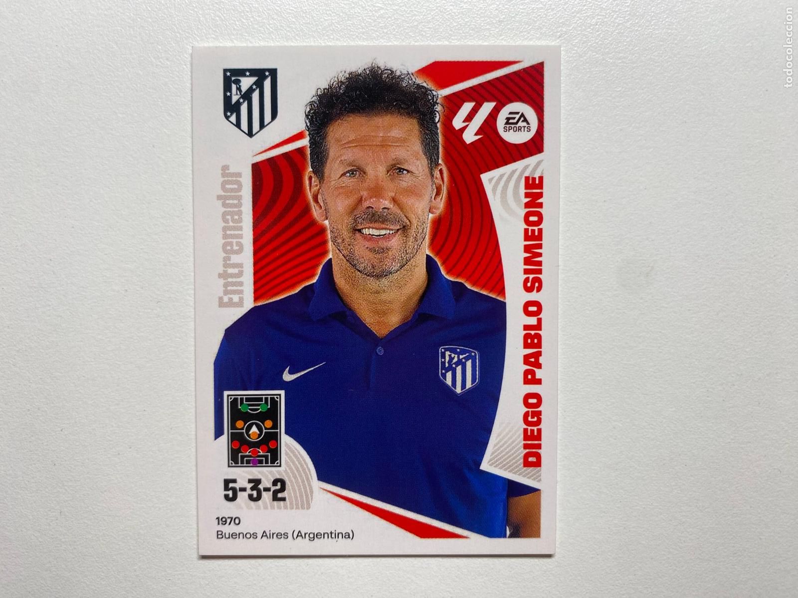 Figurine di Calcio: N 2 ATL&Eacute;TICO DE MADRID Diego Pablo Simeone LIGA ESTE 24 25 &Aacute;LBUM CROMOS PANINI 2024 2025