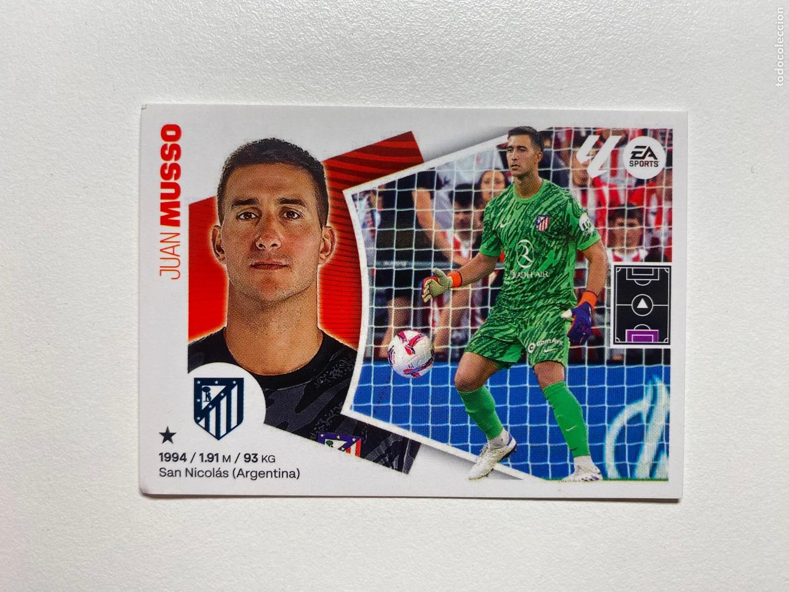 Football Stickers: N 4 BIS ATL&Eacute;TICO DE MADRID Musso LIGA ESTE 24 25 &Aacute;LBUM CROMOS PANINI 2024 2025