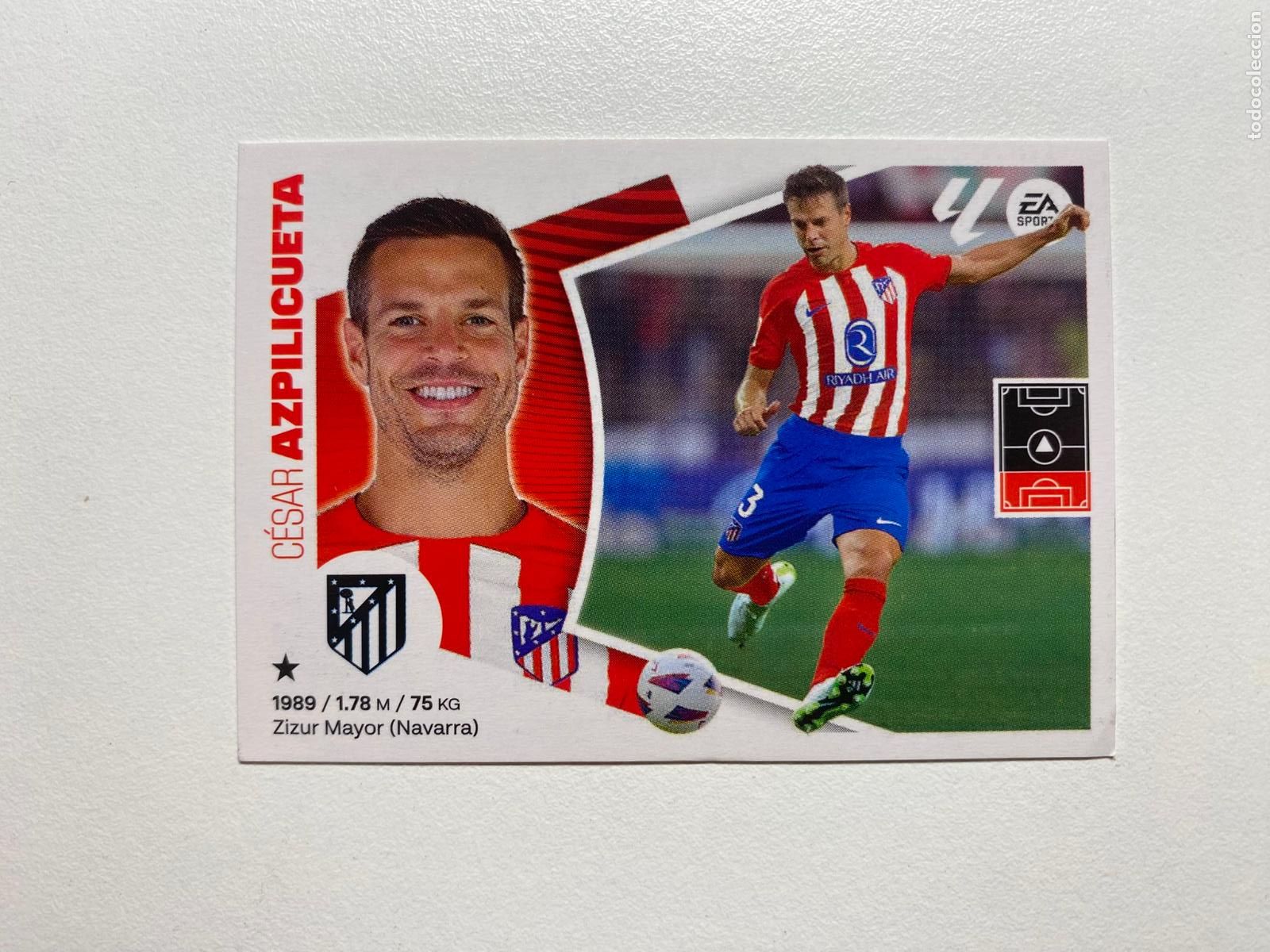 Figurine di Calcio: N 6 ATL&Eacute;TICO DE MADRID Azpilicueta LIGA ESTE 24 25 &Aacute;LBUM CROMOS PANINI 2024 2025