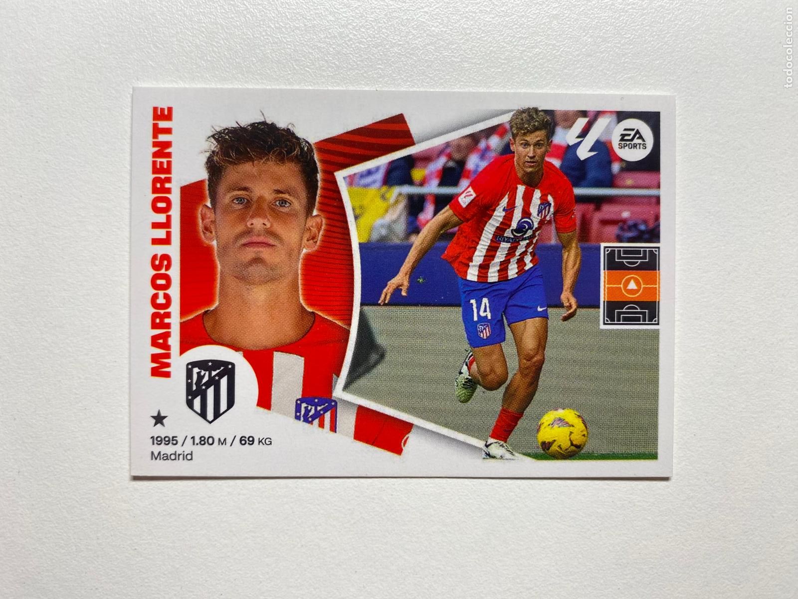 Figurine di Calcio: N 13 ATL&Eacute;TICO DE MADRID Marcos Llorente LIGA ESTE 24 25 &Aacute;LBUM CROMOS PANINI 2024 2025