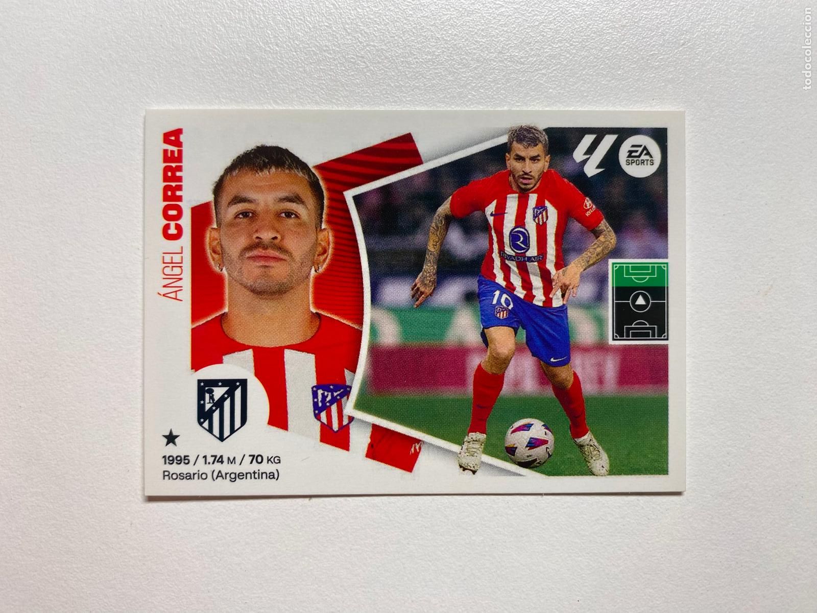 Figurine di Calcio: N 18 ATL&Eacute;TICO DE MADRID Correa LIGA ESTE 24 25 &Aacute;LBUM CROMOS PANINI 2024 2025
