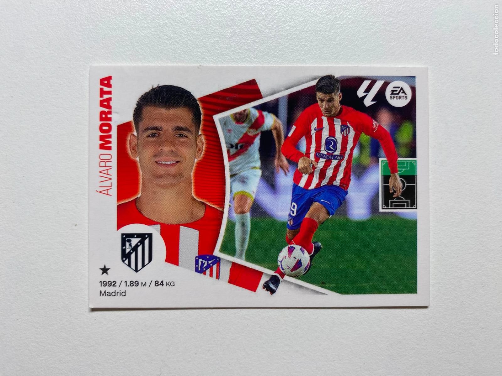 Cromos de F&uacute;tbol: N 19 ATL&Eacute;TICO DE MADRID Morata LIGA ESTE 24 25 &Aacute;LBUM CROMOS PANINI 2024 2025