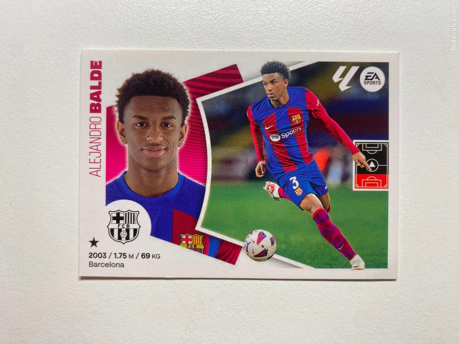 Cromos de F&uacute;tbol: N 10 FC BARCELONA Balde LIGA ESTE 24 25 &Aacute;LBUM CROMOS PANINI 2024 2025