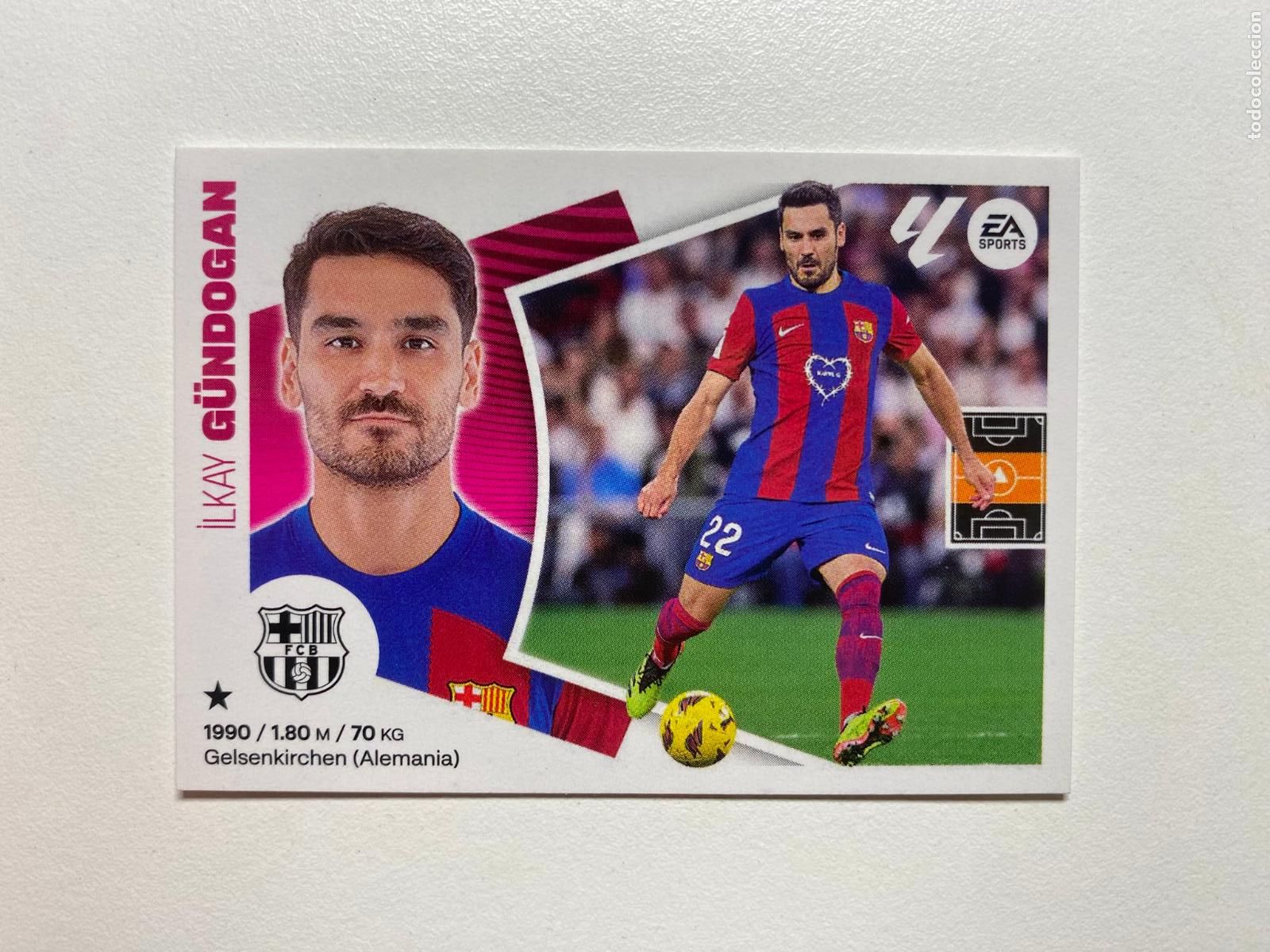 Fu&szlig;ball-Sticker: N 11 FC BARCELONA G&uuml;ndogan LIGA ESTE 24 25 &Aacute;LBUM CROMOS PANINI 2024 2025