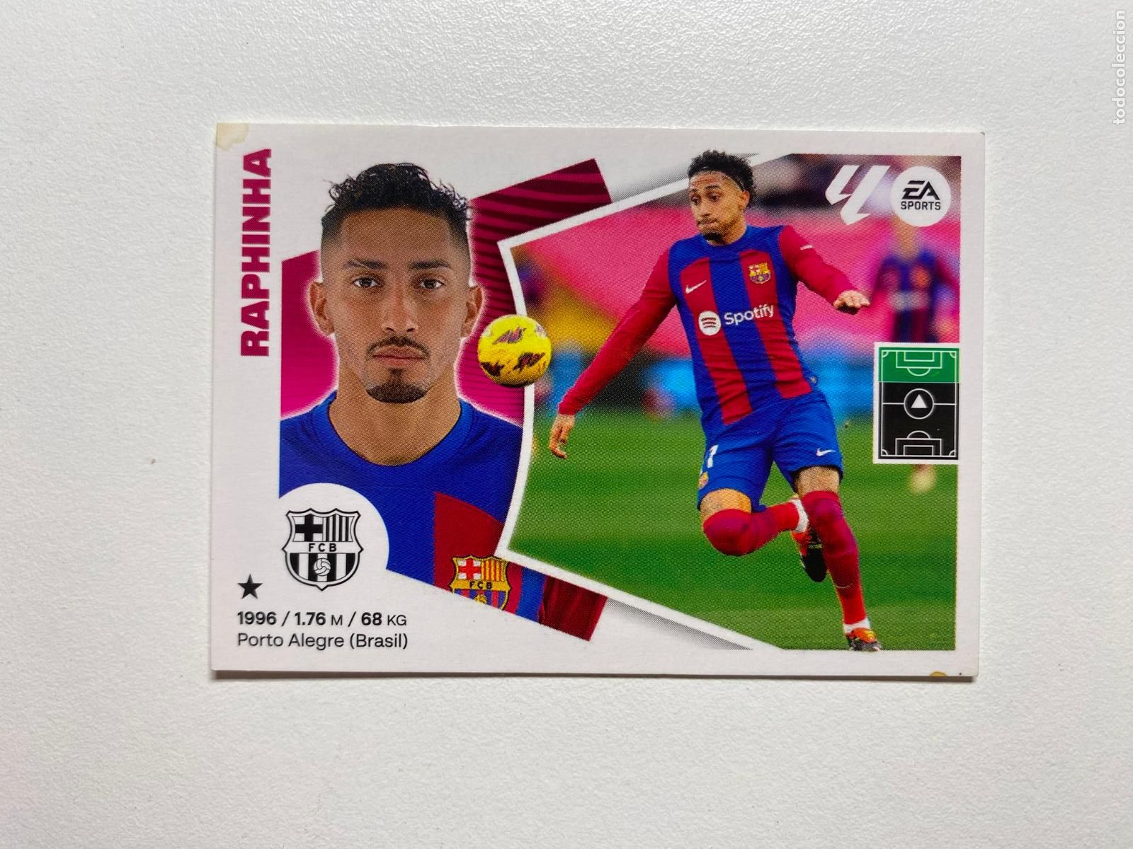 Cromos de F&uacute;tbol: N 17 FC BARCELONA Raphinha LIGA ESTE 24 25 &Aacute;LBUM CROMOS PANINI 2024 2025