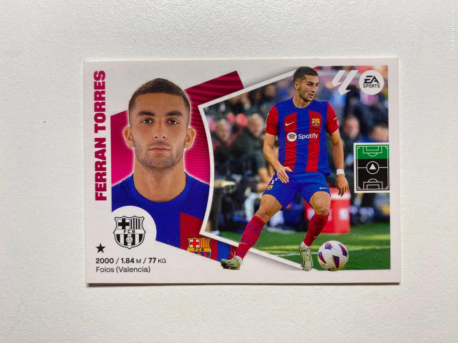 Cromos de F&uacute;tbol: N 18A FC BARCELONA Ferran Torres LIGA ESTE 24 25 &Aacute;LBUM CROMOS PANINI 2024 2025