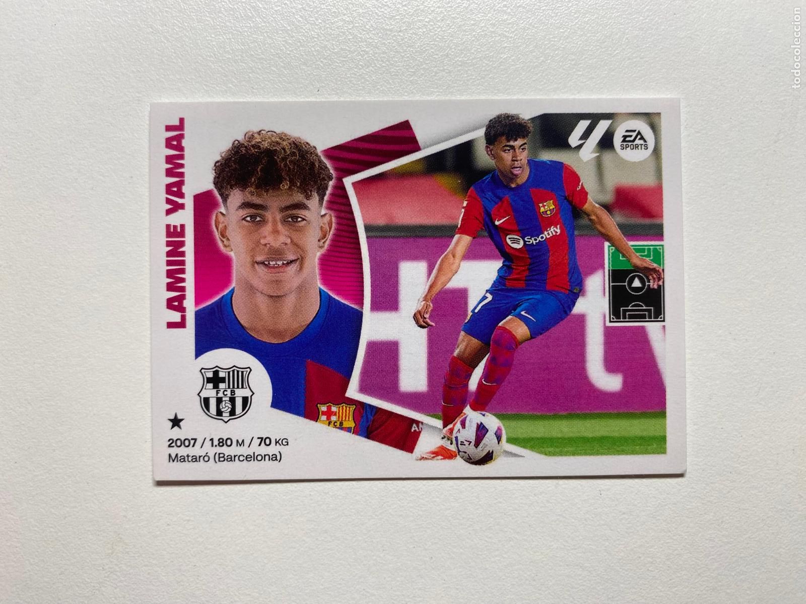 Cromos de F&uacute;tbol: N 20 FC BARCELONA Lamine Yamal LIGA ESTE 24 25 &Aacute;LBUM CROMOS PANINI 2024 2025
