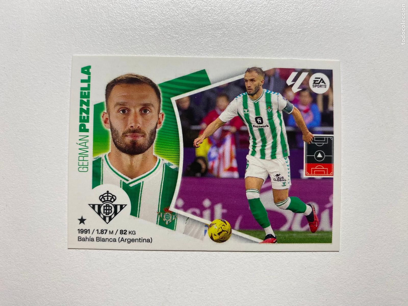 Figurine di Calcio: N 8 REAL BETIS Pezzella LIGA ESTE 24 25 &Aacute;LBUM CROMOS PANINI 2024 2025