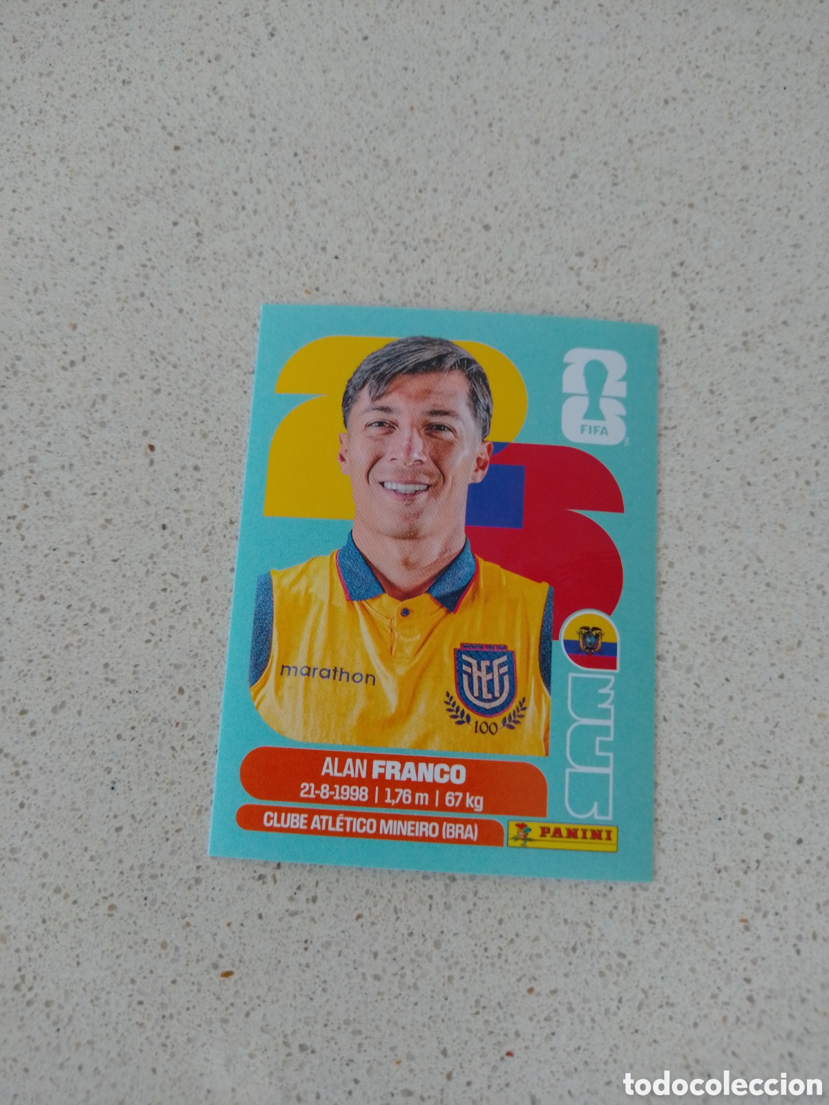 Cromos de Futebol: CROMO NUMERO 10 FRANCO ECUADOR. MUNDIAL 2026. PANINI.
