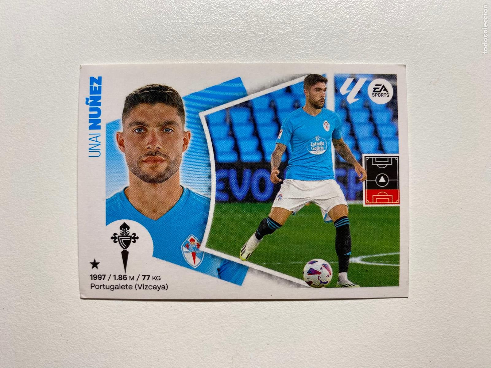 Cromos de Futebol: N 6A RC CELTA Nu&ntilde;ez LIGA ESTE 24 25 &Aacute;LBUM CROMOS PANINI 2024 2025