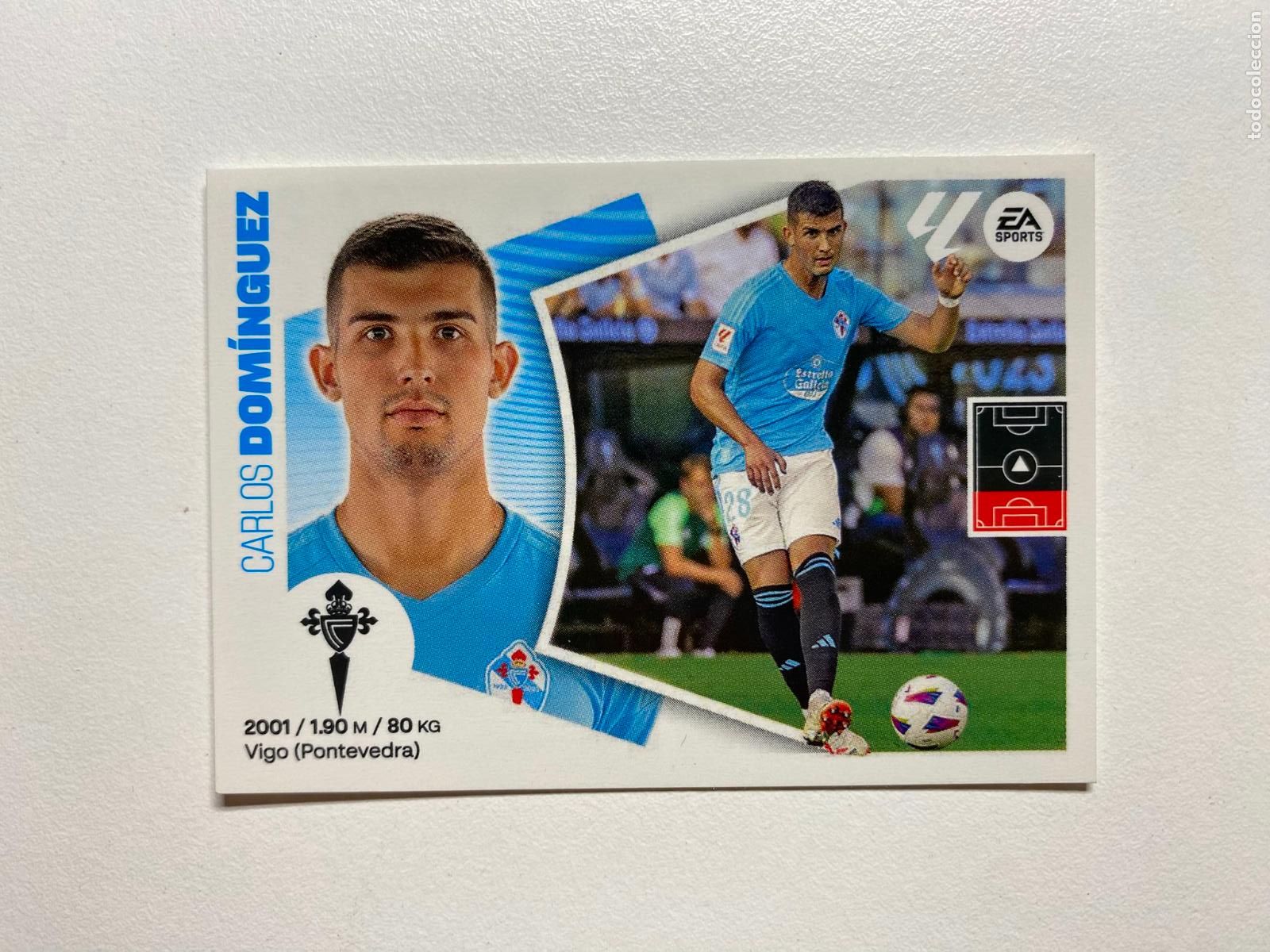 Football Stickers: N 8 RC CELTA Dom&iacute;nguez LIGA ESTE 24 25 &Aacute;LBUM CROMOS PANINI 2024 2025