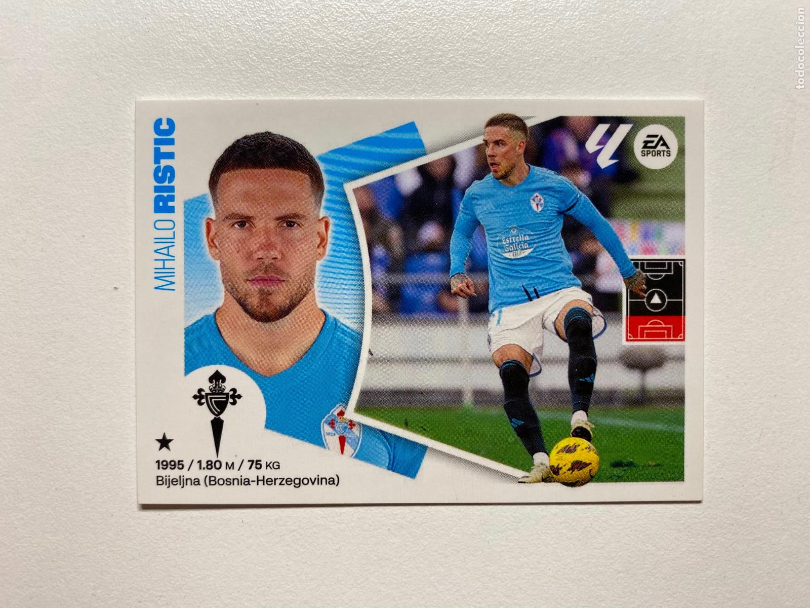 Football Stickers: N 10 BIS RC CELTA Ristic LIGA ESTE 24 25 &Aacute;LBUM CROMOS PANINI 2024 2025