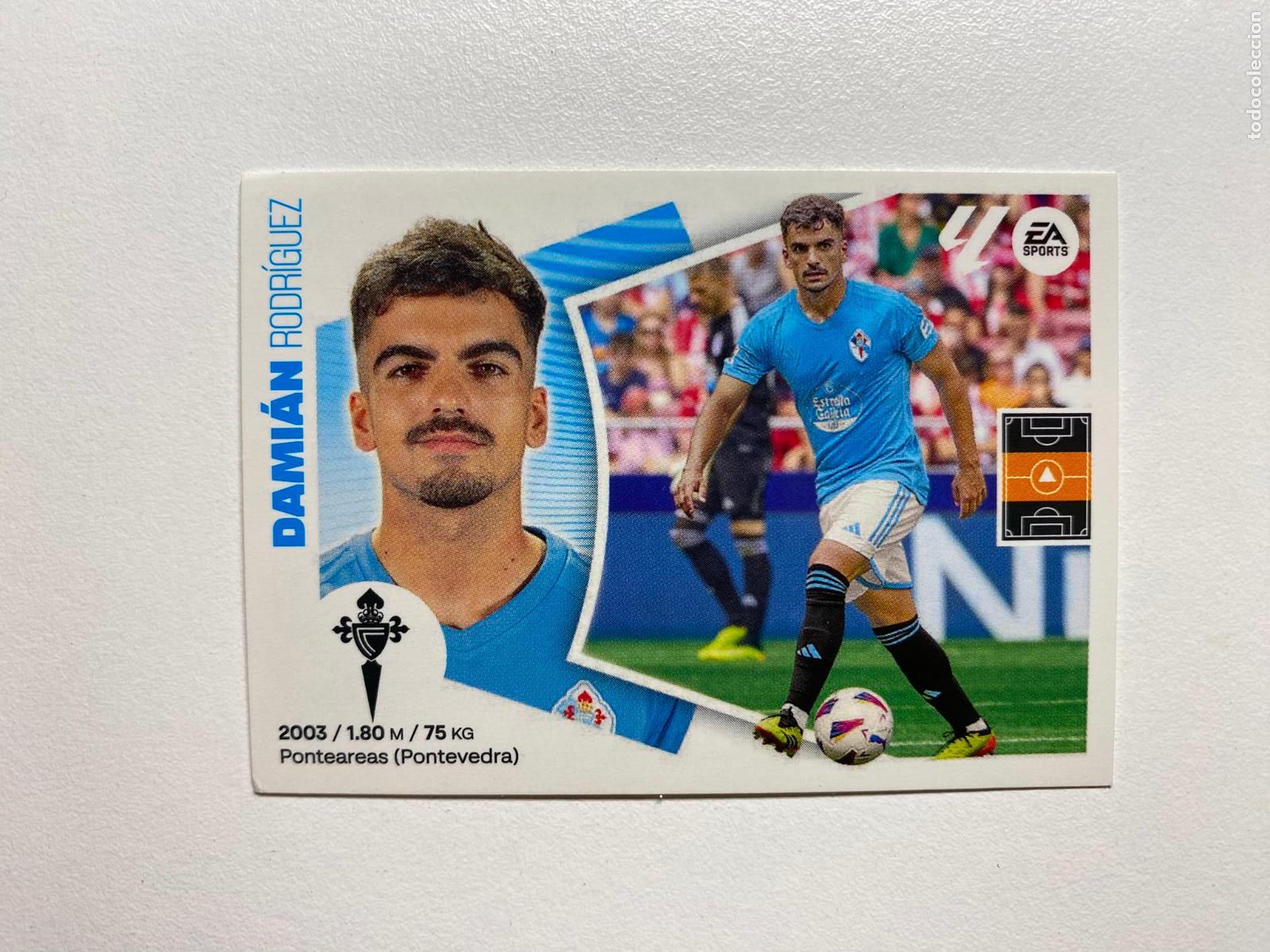 Football Stickers: N 16B RC CELTA Dami&aacute;n LIGA ESTE 24 25 &Aacute;LBUM CROMOS PANINI 2024 2025