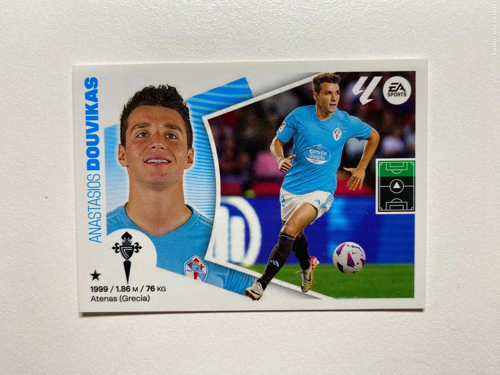 Football Stickers: N 17 RC CELTA Douvikas LIGA ESTE 24 25 &Aacute;LBUM CROMOS PANINI 2024 2025