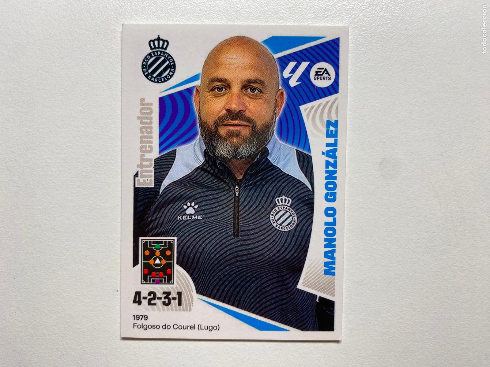 Football Stickers: N 2 RCD ESPANYOL Manolo Gonz&aacute;lez LIGA ESTE 24 25 &Aacute;LBUM CROMOS PANINI 2024 2025