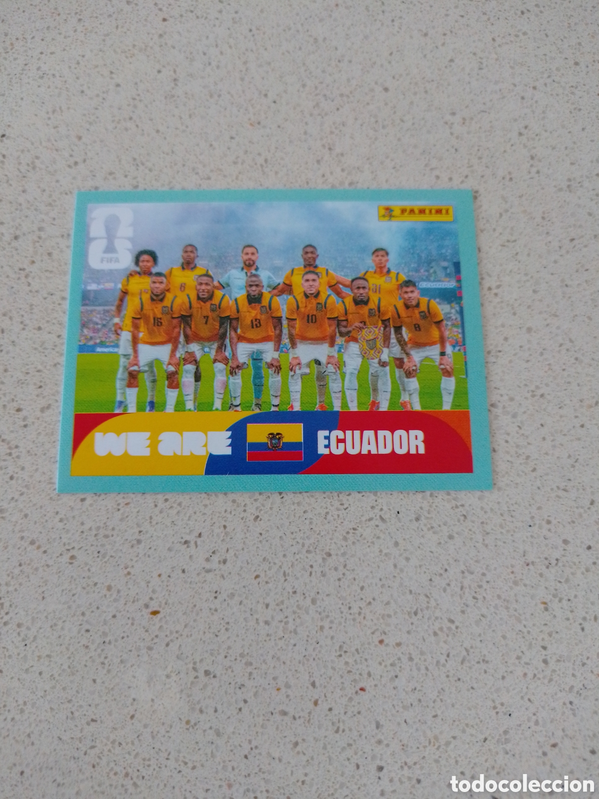 Football Stickers: CROMO NUMERO 13 EQUIPO ECUADOR. MUNDIAL 2026. PANINI.