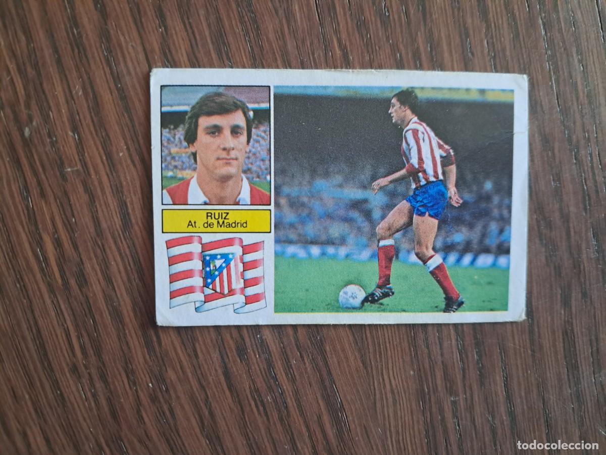 Football Stickers: cromo de futbol, ediciones Este, liga 82-83, Ruiz, Atl&eacute;tico de Madrid. sin pegar.