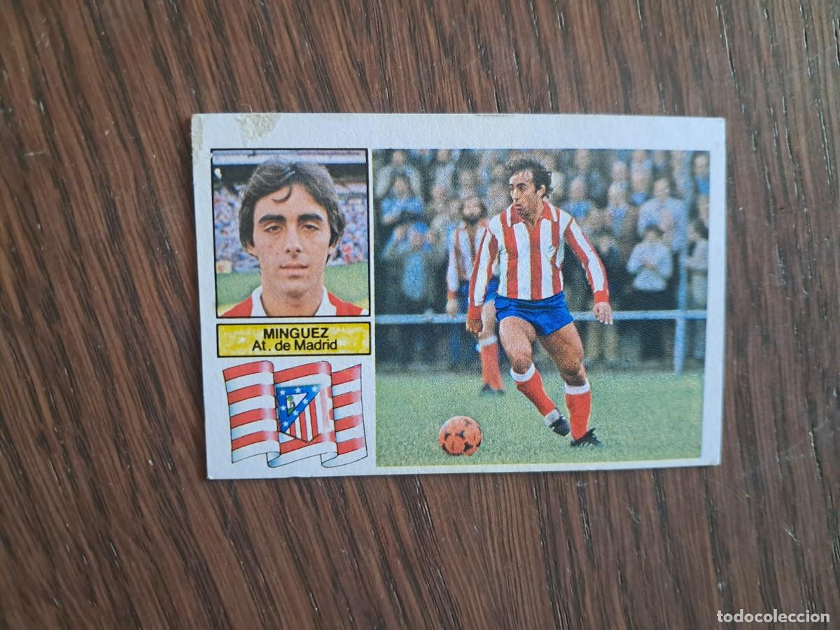 Football Stickers: cromo de futbol, ediciones Este, liga 82-83, Minguez, Atl&eacute;tico de Madrid. sin pegar.