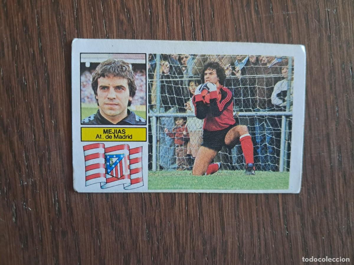 Football Stickers: cromo de futbol, ediciones Este, liga 82-83, Mejias, Atl&eacute;tico de Madrid. sin pegar.
