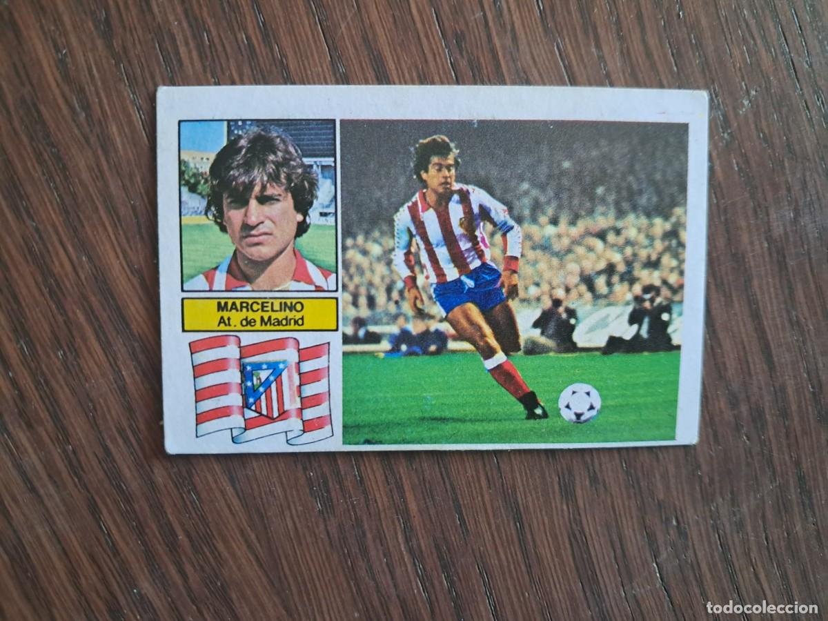 Football Stickers: cromo de futbol, ediciones Este, liga 82-83, Marcelino, Atl&eacute;tico de Madrid. sin pegar.