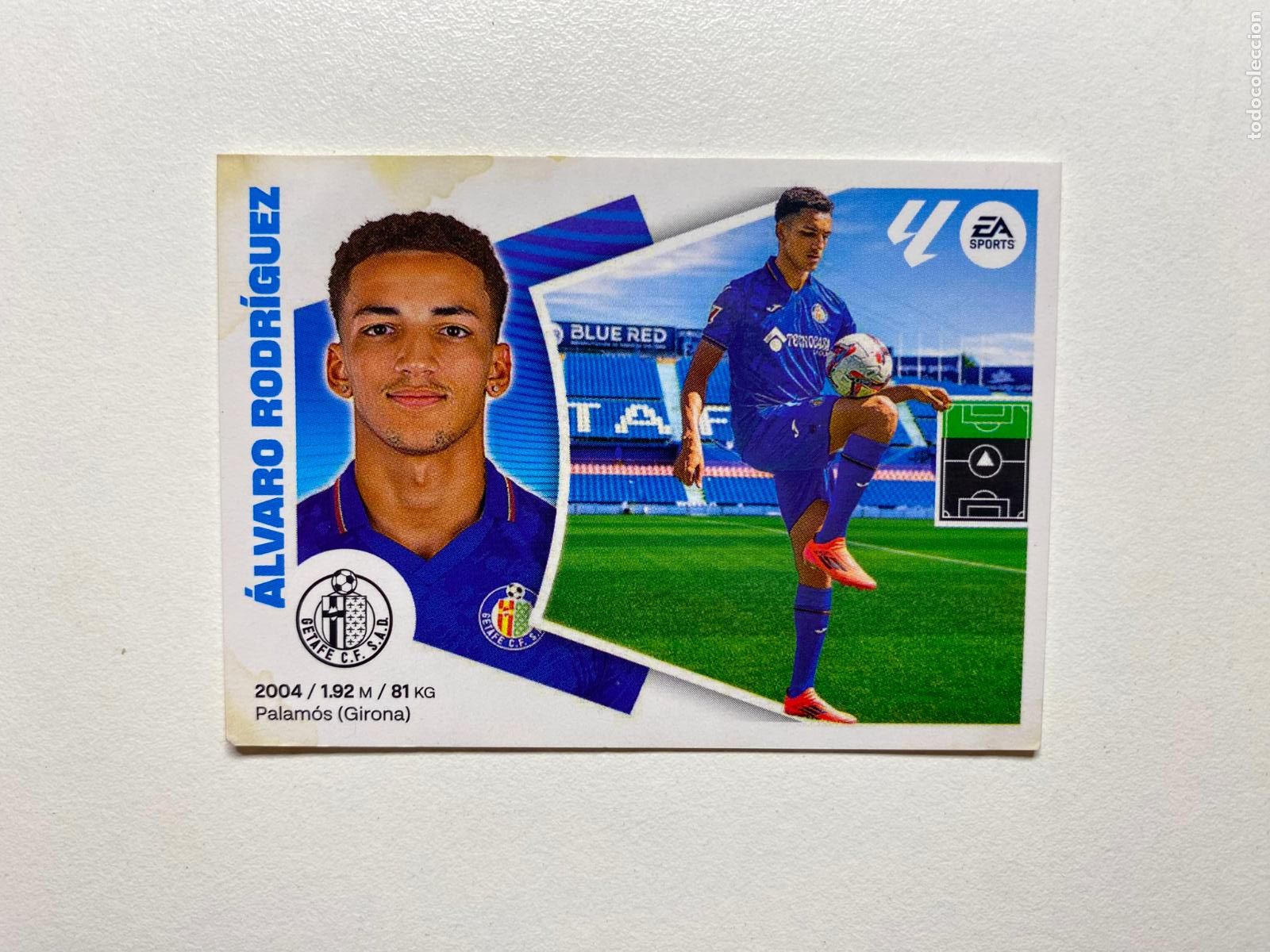 Cromos de F&uacute;tbol: N 18 BIS GETAFE CF &Aacute;lvaro Rodr&iacute;guez LIGA ESTE 24 25 &Aacute;LBUM CROMOS PANINI 2024 2025