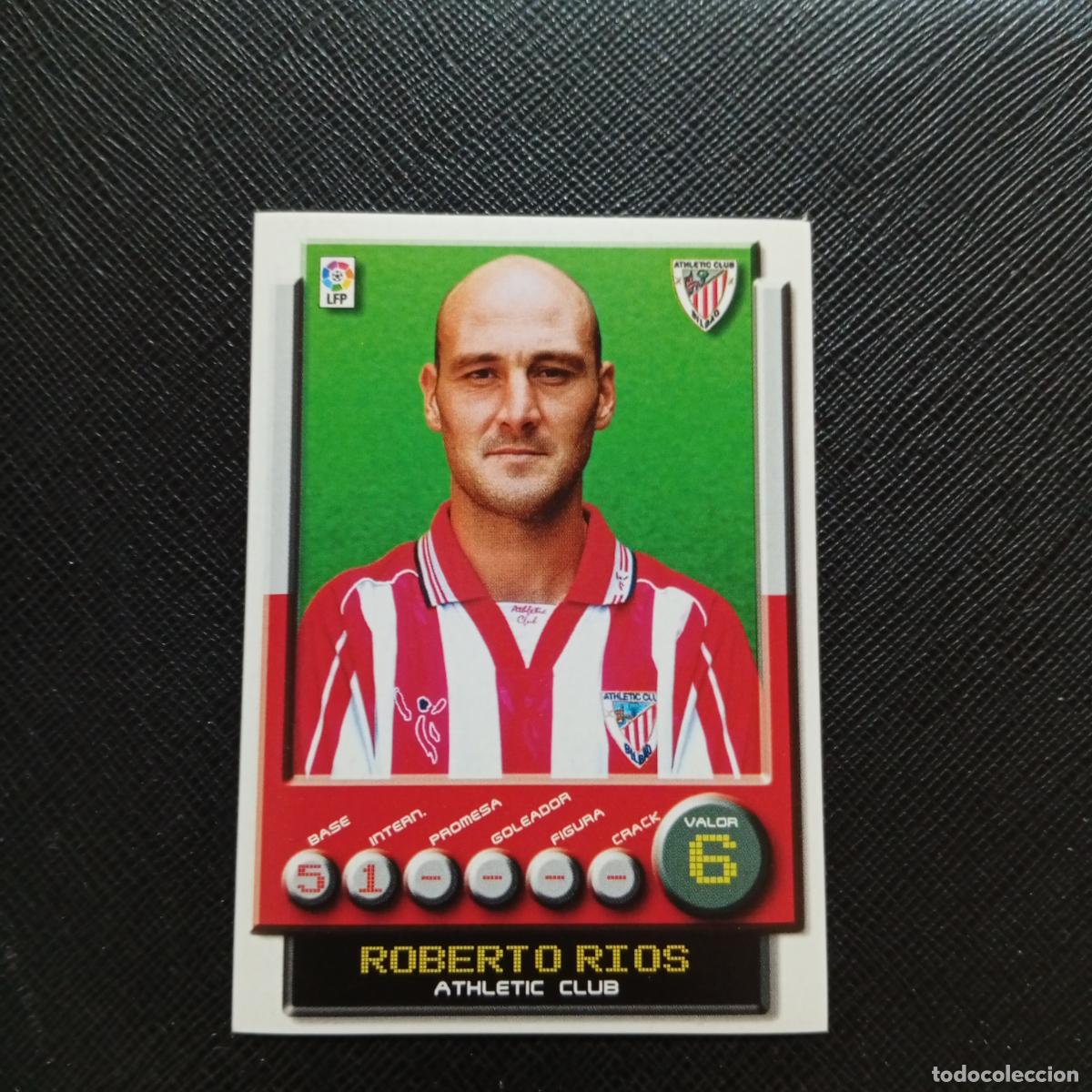 Cromos de F&uacute;tbol: 27 ROBERTO RIOS BILBAO PANINI 2001 2002 CROMO FUTBOL 01 02 LIGA - SIN PEGAR - A208 PG10