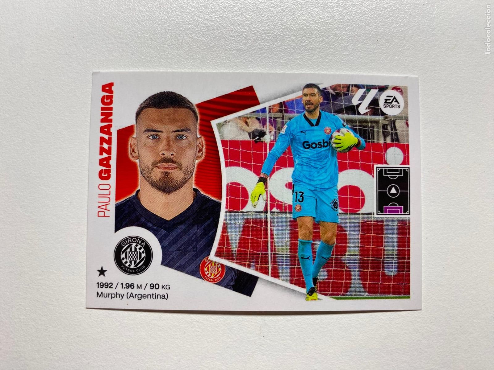 Cromos de F&uacute;tbol: N 3 GIRONA FC Gazzaniga LIGA ESTE 24 25 &Aacute;LBUM CROMOS PANINI 2024 2025