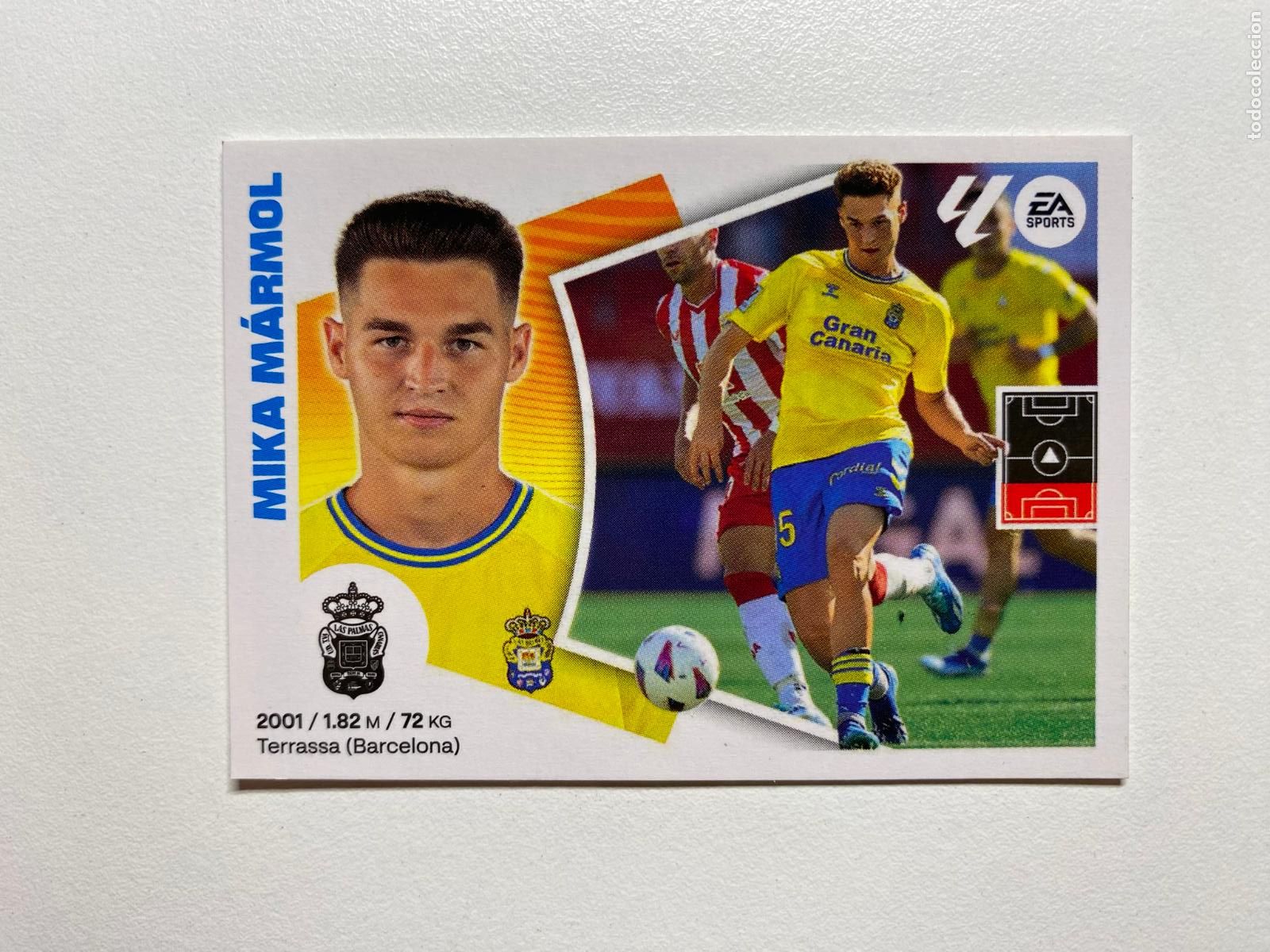 Cromos de F&uacute;tbol: N 8 UD LAS PALMAS Mika M&aacute;rmol LIGA ESTE 24 25 &Aacute;LBUM CROMOS PANINI 2024 2025