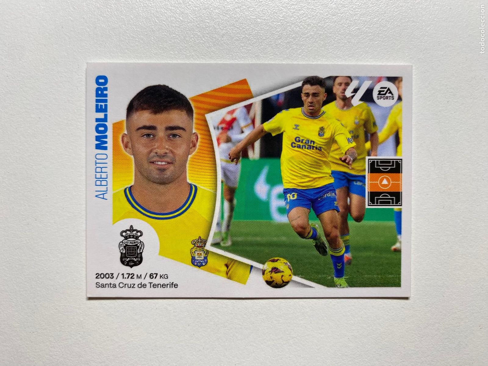 Cromos de F&uacute;tbol: N 16 UD LAS PALMAS Moleiro LIGA ESTE 24 25 &Aacute;LBUM CROMOS PANINI 2024 2025