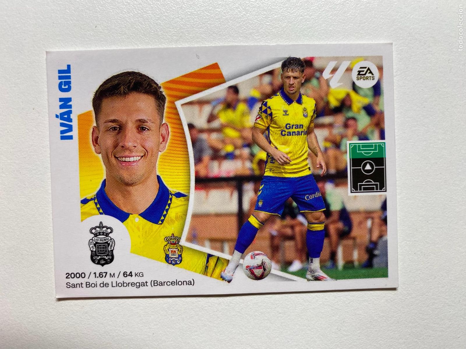 Cromos de F&uacute;tbol: N 20 UD LAS PALMAS Iv&aacute;n Gil LIGA ESTE 24 25 &Aacute;LBUM CROMOS PANINI 2024 2025