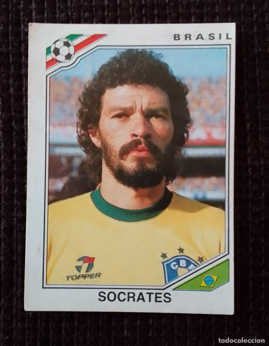 Figurine di Calcio: CROMO MEXICO 86. SOCRATES. BRASIL 249. PANINI.
