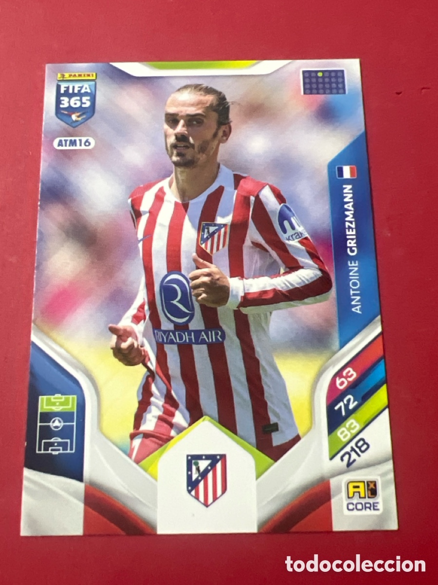 Fu&szlig;ball-Sticker: C1877. ATM16 ANTOINE GRIEZMANN ATLETICO MADRID PANINI ADRENALYN FIFA 365 2025 2026 25 26