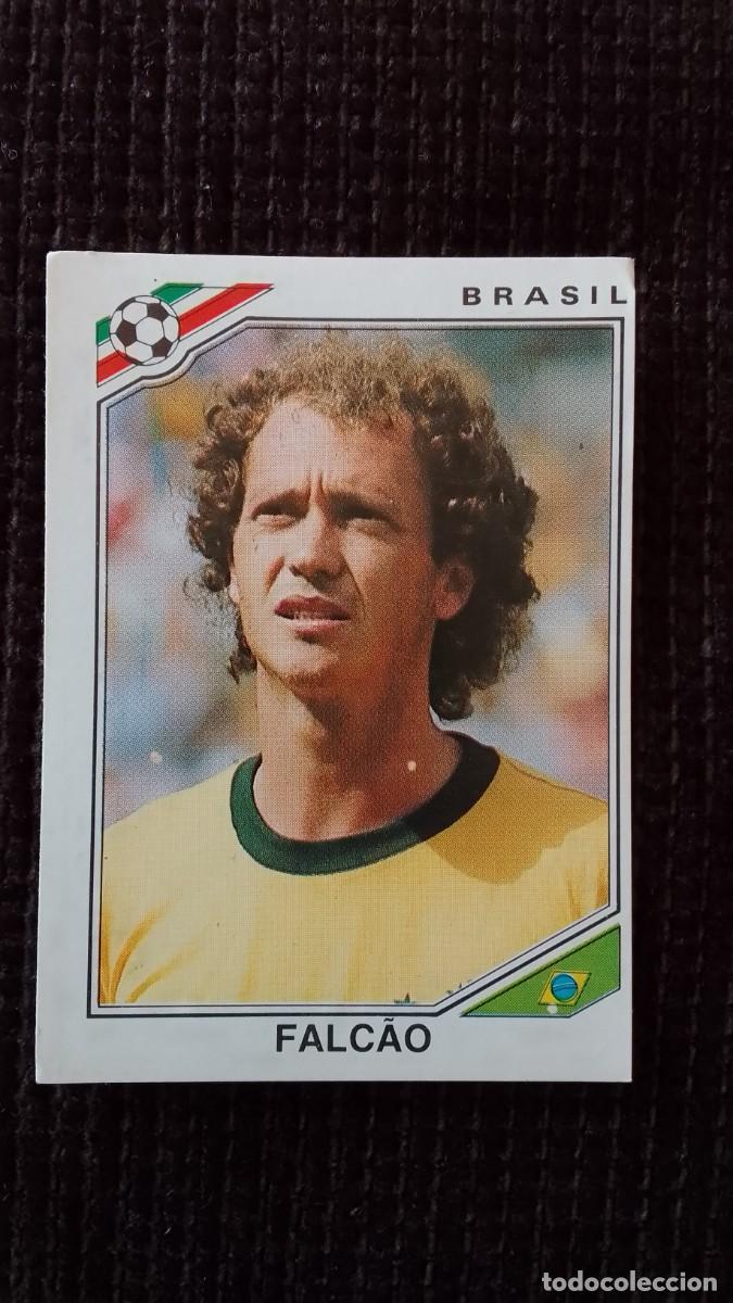 Fu&szlig;ball-Sticker: CROMO MEXICO 86. FALCAO. BRASIL 247. PANINI.