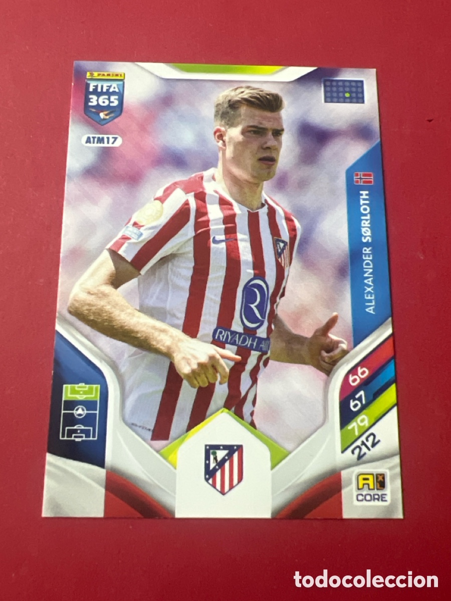 Fu&szlig;ball-Sticker: C1879. N&ordm; ATM17 Alexander Sorloth Atl&eacute;tico de Madrid Adrenalyn XL FIFA 365 2026