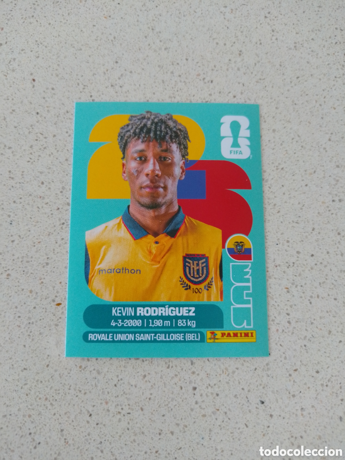 Cromos de F&uacute;tbol: CROMO NUMERO 19 RODRIGUEZ ECUADOR. MUNDIAL 2026. PANINI.