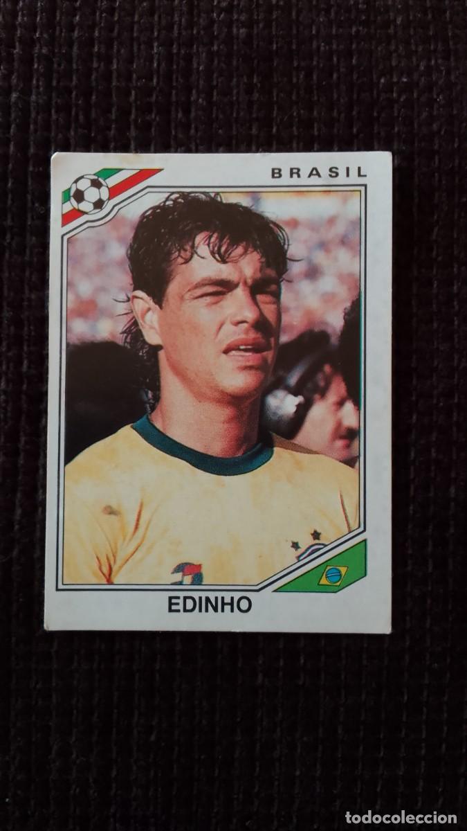 Cromos de F&uacute;tbol: CROMO MEXICO 86. EDINHO. BRASIL 243. PANINI.