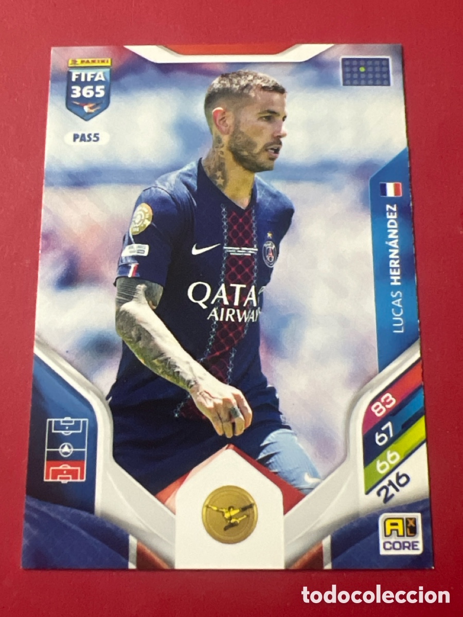 Cromos de F&uacute;tbol: C1880. N&ordm; PAS5 Lucas Hern&aacute;ndez Paris Saint-Germain Adrenalyn XL FIFA 365 2026