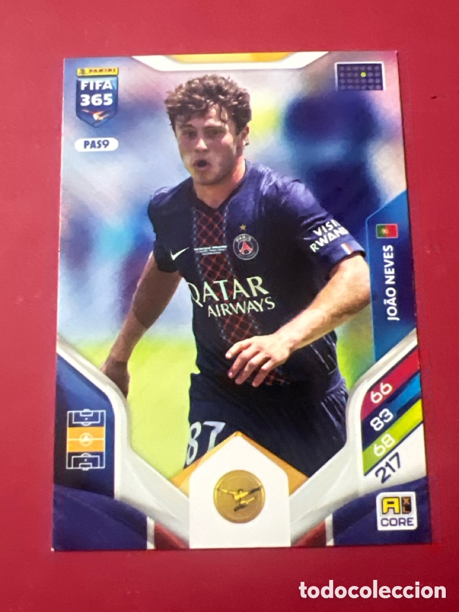Cromos de F&uacute;tbol: C1880. Joao Neves PAS9 Adrenalyn XL Fifa 365 2026 Paris