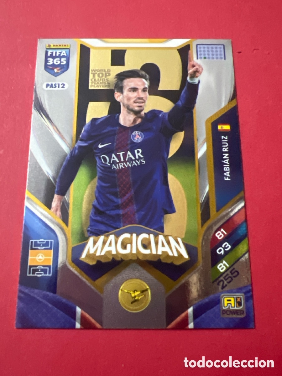 Cromos de F&uacute;tbol: C1881. PAS12 FABIAN RUIZ (PSG) MAGICIAN PANINI ADRENALYN XL FIFA 365 2026 26