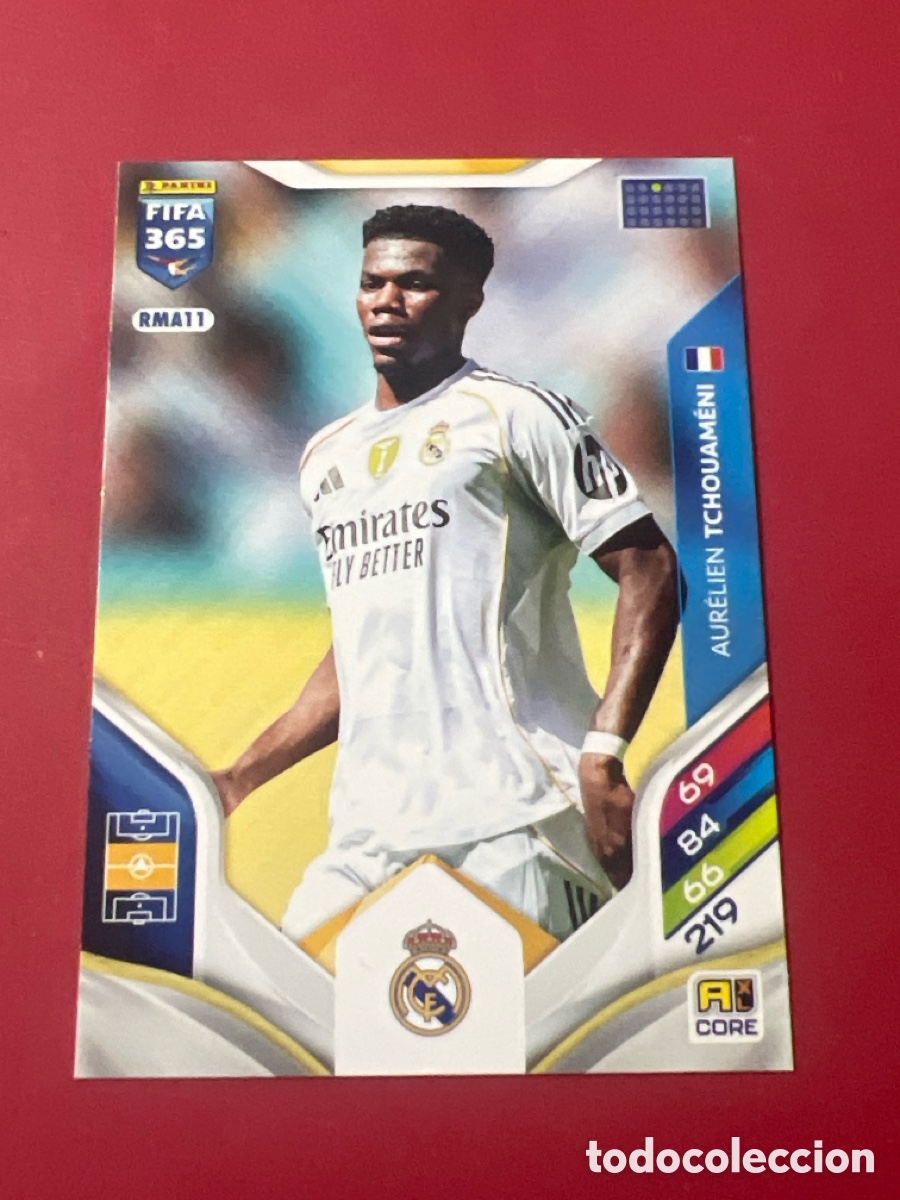 Cromos de F&uacute;tbol: C1884. RMA11 Tchouameni - Real Madrid - Adrenalyn Fifa 365 - Panini 2026